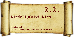 Királyfalvi Kira névjegykártya